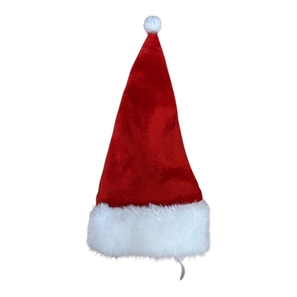 Classic Red Santa Small Pet Hat with White Fur Trim NWOT